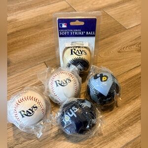 Lot of 5 NEW Tampa Bay Rays Baseball Souvenir Collectible Baseballs